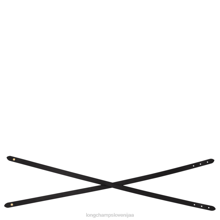 NR0N953 dodatki Črna ženske Longchamp box-trot pas
